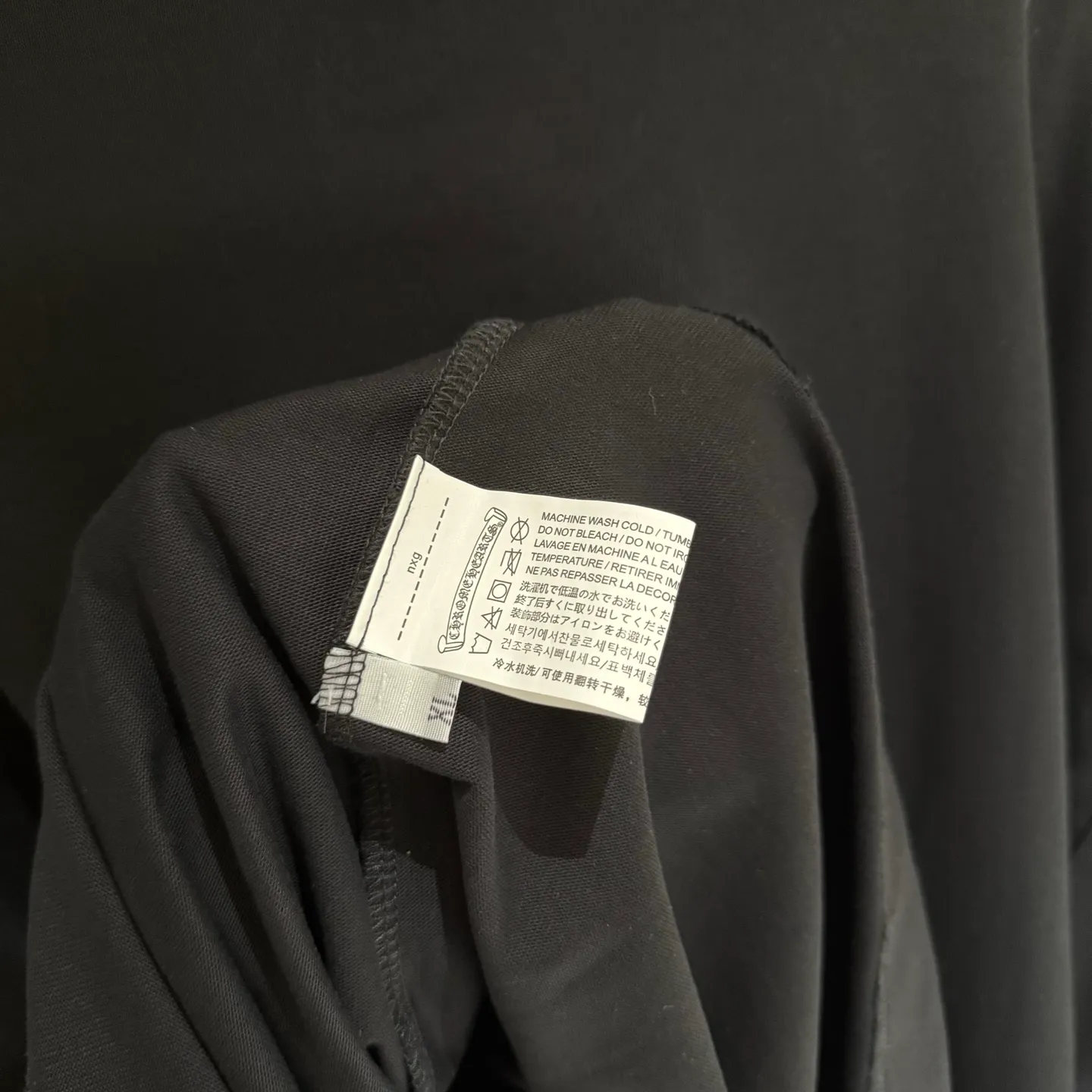 🅿️350 [Strict quality control] CH Croixin's new long-sleeved sweatshirt T-shirt. Heavy 420g double yarn fabric. Beaded on the front. Wash the whole garment twice. Frayed and torn on all four sides. Heavy fabric. The neckline is made of icy Salona. Loose fit. Deep, wide and stylish. No deformation or shrinkage. Color: 3 colors, black, white and gray. Size: M-2xl